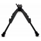 Tactical Rifle Bipod Square Leg Spring Lock 7.5 to 10 inch QD Picatinny Mount